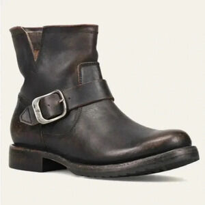 NEW FRYE VERONICA Flex Antiqued Black Bootie Size 8